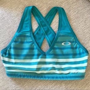 Oakley Teal Sports Bra